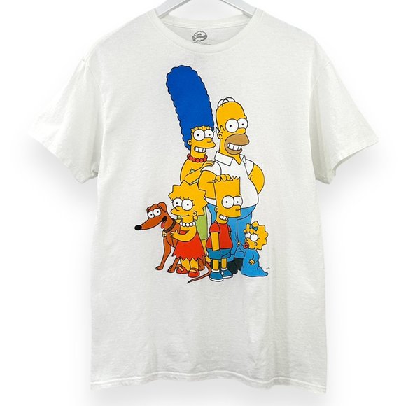 The Simpsons Official Merch White Printed T-Shirt - Picture 1 of 5